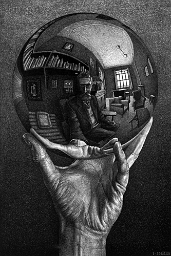 Hand with Reflecting Globe